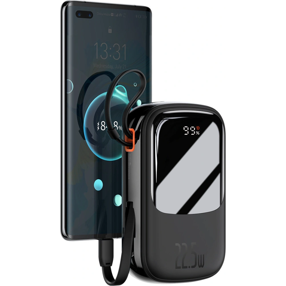 Hurtownia GSM - Powerbank Baseus Qpow Digital Display 20000mAh 22,5W QC/PD/SCP/FCP + USB-C Kabel schwarz - BSU3865 - {ean13} - Hurt