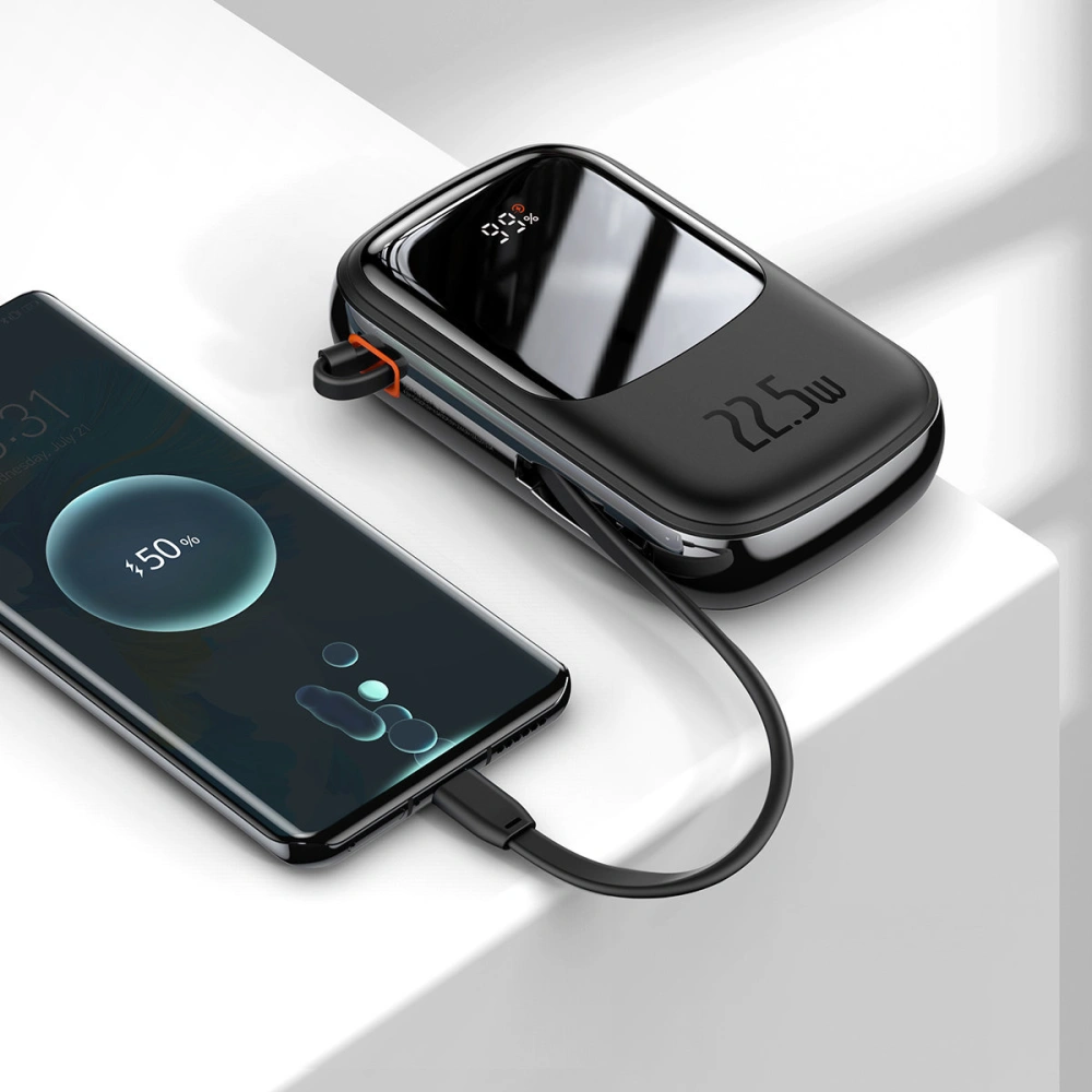Hurtownia GSM - Powerbank Baseus Qpow Digital Display 20000mAh 22,5W QC/PD/SCP/FCP + USB-C Kabel schwarz - BSU3865 - {ean13} - Hurt