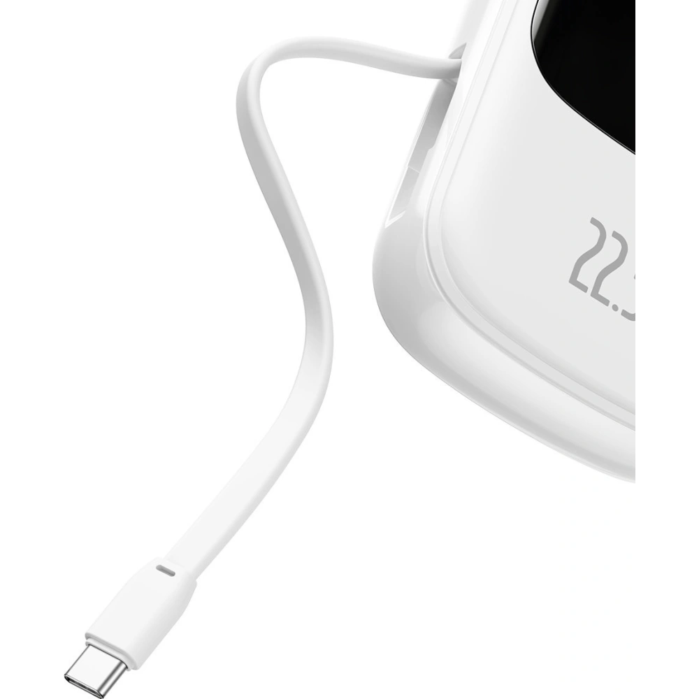 Hurtownia GSM - Powerbank Baseus Qpow Digitální displej 20000mAh 22,5W QC/PD/SCP/FCP + bílý USB-C kabel - BSU3866 - {ean13} - Hurt