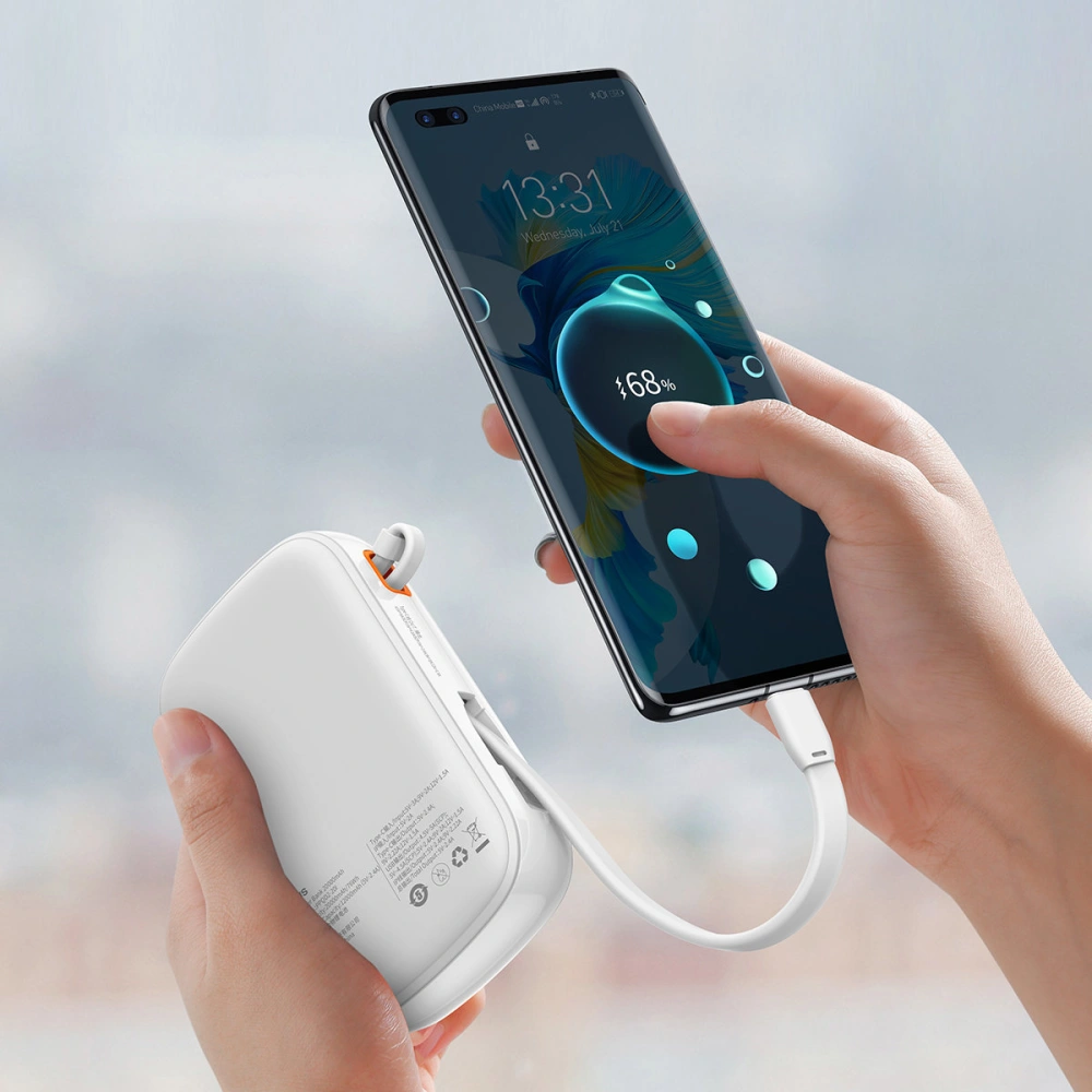 Hurtownia GSM - Powerbank Baseus Qpow Digitální displej 20000mAh 22,5W QC/PD/SCP/FCP + bílý USB-C kabel - BSU3866 - {ean13} - Hurt