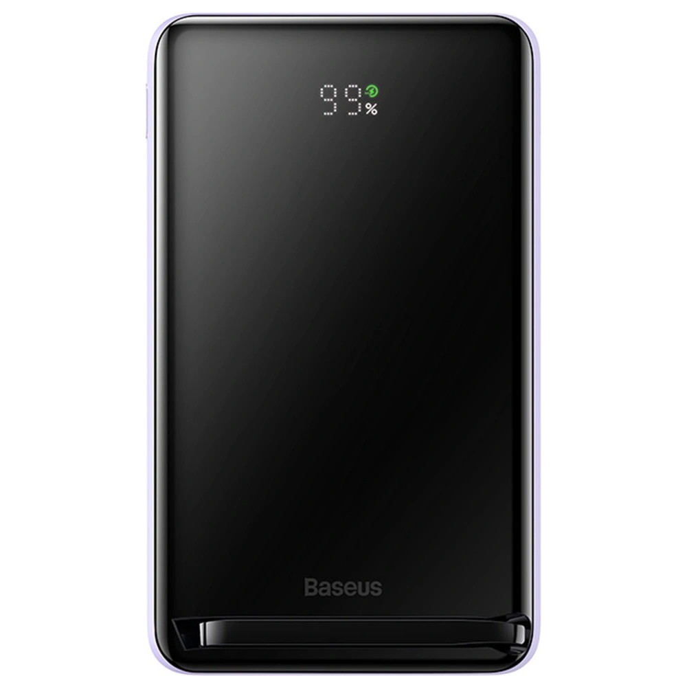 Hurtownia GSM - Powerbank Baseus Magnetic Držák Bezdrátové Rychlé Nabíjení 10000mAh 20W fialový + kabel USB-C 60W 50cm bílý - BSU3867 - {ean13} - Hurt