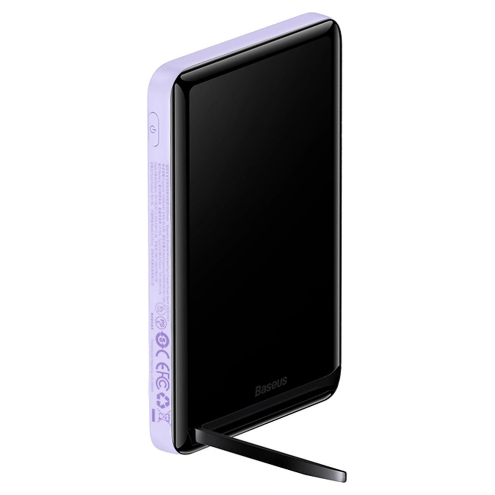 Hurtownia GSM - Powerbank Baseus Magnetic Držák Bezdrátové Rychlé Nabíjení 10000mAh 20W fialový + kabel USB-C 60W 50cm bílý - BSU3867 - {ean13} - Hurt