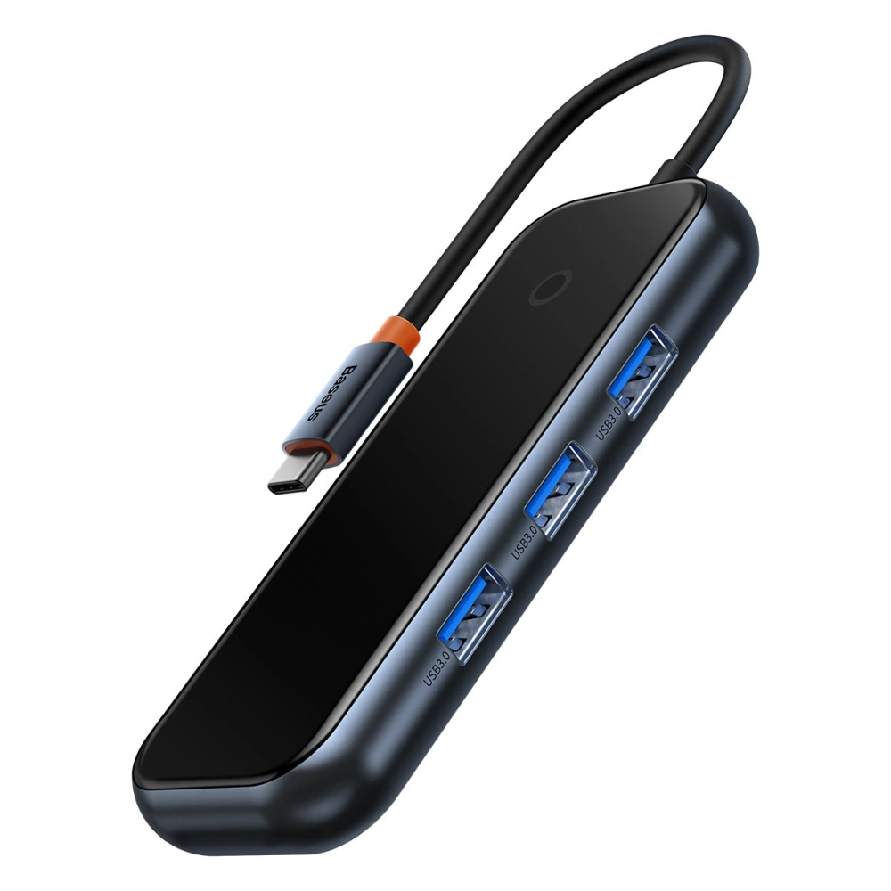 Hurtownia GSM - Hub Baseus AcmeJoy USB-C - 1xUSB-C/4x USB 3.0 tmavě šedý - BSU3868 - {ean13} - Hurt