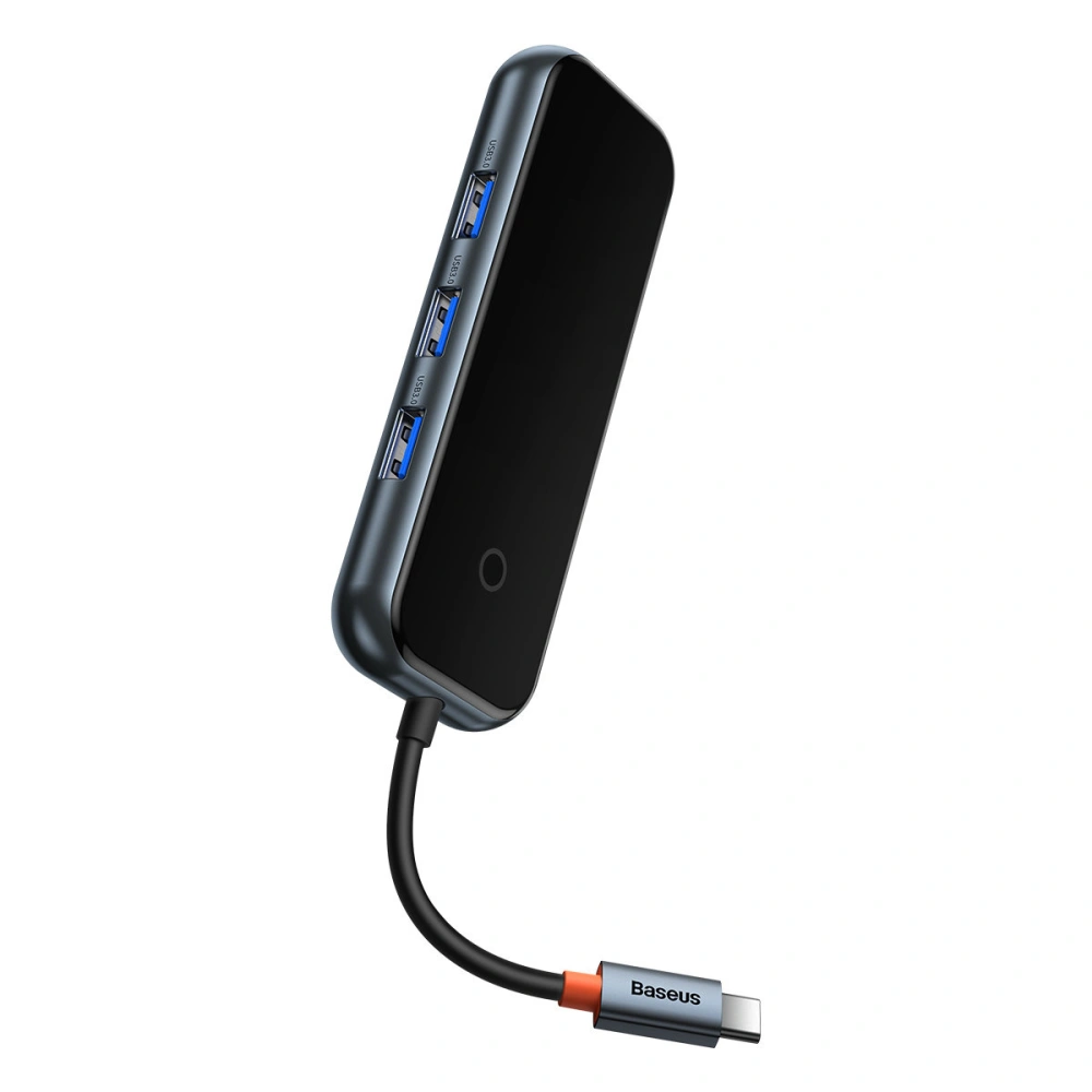 Hurtownia GSM - Hub Baseus AcmeJoy USB-C - 1xUSB-C/4x USB 3.0 tmavě šedý - BSU3868 - {ean13} - Hurt