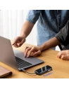 Wholesale Baseus AcmeJoy HUB 4-Port USB-C to 1xUSB-C / 4xUSB3.0 dark gray - BSU3868 - {ean13} - Hurt