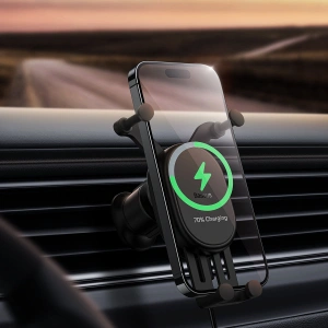 Hurtownia GSM - Uchyť do auta s bezdrátovou nabíječkou Baseus Stable Series 15W Air Vent černý - BSU3870 - {ean13} - Hurt