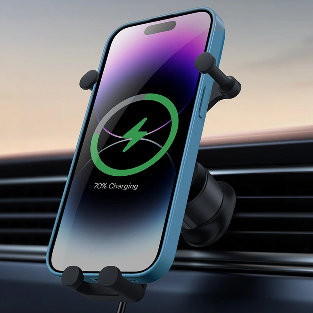 Hurtownia GSM - Uchyť do auta s bezdrátovou nabíječkou Baseus Stable Series 15W Air Vent černý - BSU3870 - {ean13} - Hurt