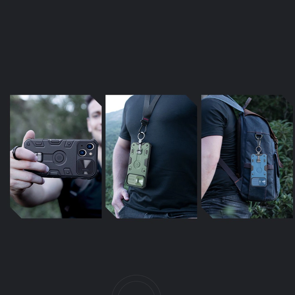 Hurtownia GSM - Etui Nillkin CamShield Armor Pro Apple iPhone 14 Plus / 15 Plus kék - NLK887 - {ean13} - Hurt