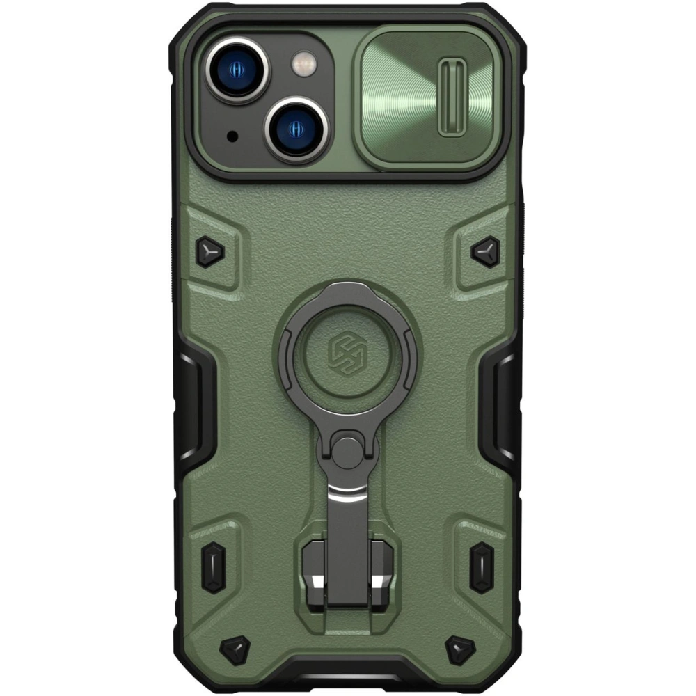 Hurtownia GSM - Etui Nillkin CamShield Armor Pro Apple iPhone 14 Plus / 15 Plus sötétzöld - NLK888 - {ean13} - Hurt
