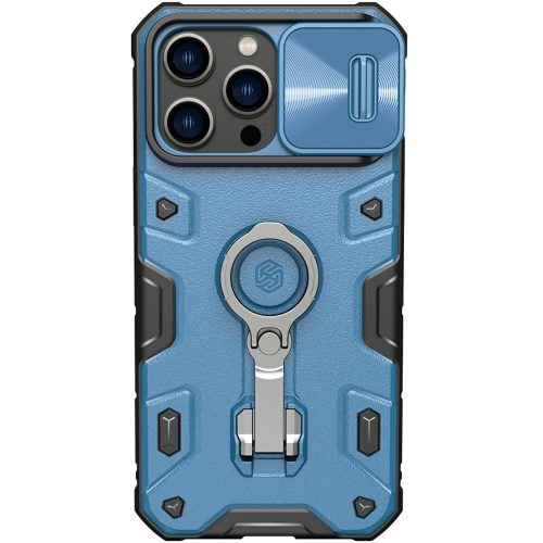 Nillkin Distributor - 6902048248755 - NLK890 - Nillkin CamShield Armor Pro Apple iPhone 14 Pro Max blue - B2B homescreen