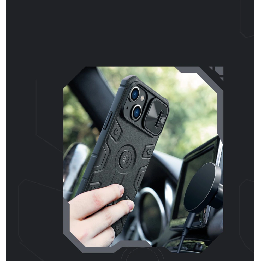 Hurtownia GSM - Etui Nillkin CamShield Armor Pro Magnetic MagSafe Apple iPhone 14 Plus / 15 Plus kék - NLK897 - {ean13} - Hurt