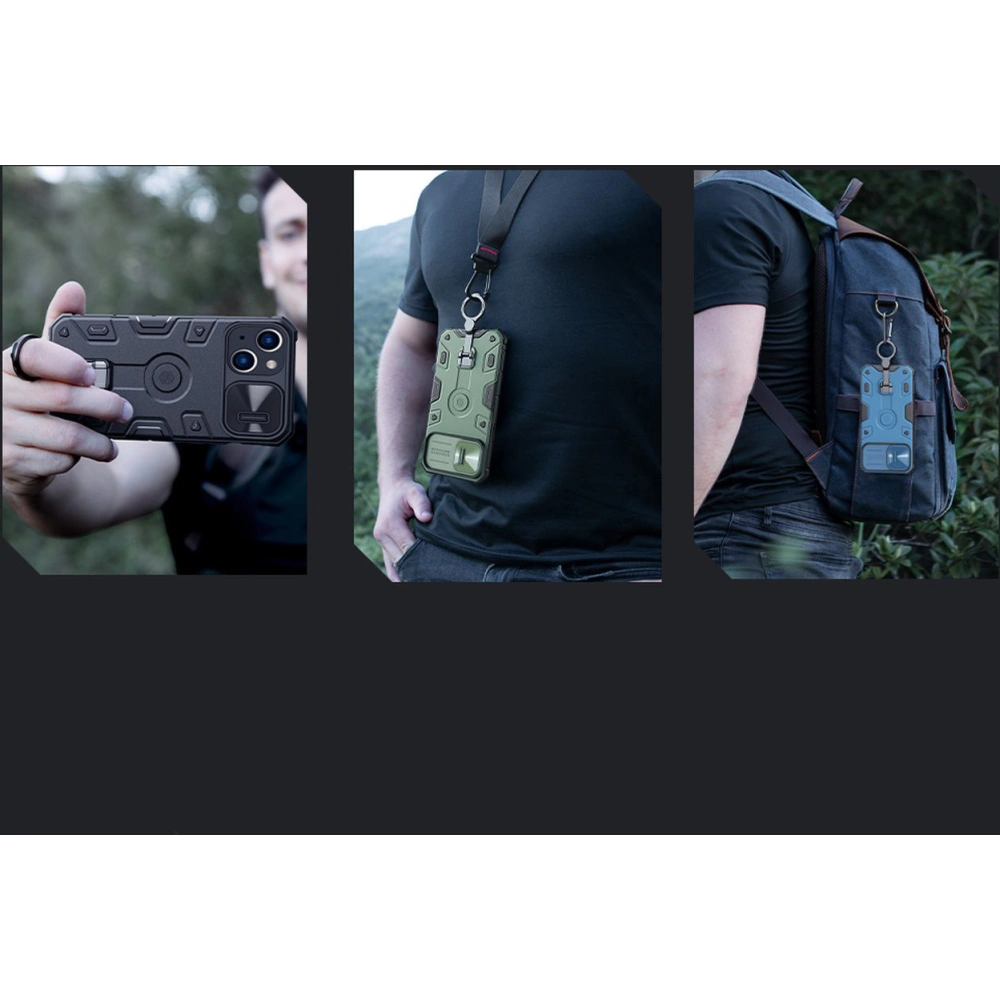 Wholesale Nillkin CamShield Armor Pro Magnetic MagSafe Apple iPhone 14 Plus / 15 Plus dark green - NLK898 - {ean13} - Hurt
