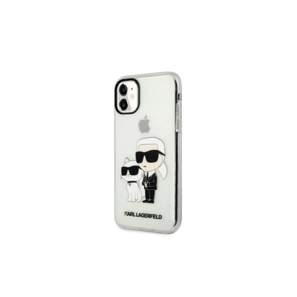 Hurtownia GSM - Etui Karl Lagerfeld KLHCN61HNKCTGT Apple iPhone 11 carcasa transparentă hardcase Gliter Karl&Choupette - KLD1355 - {ean13} - Hurt