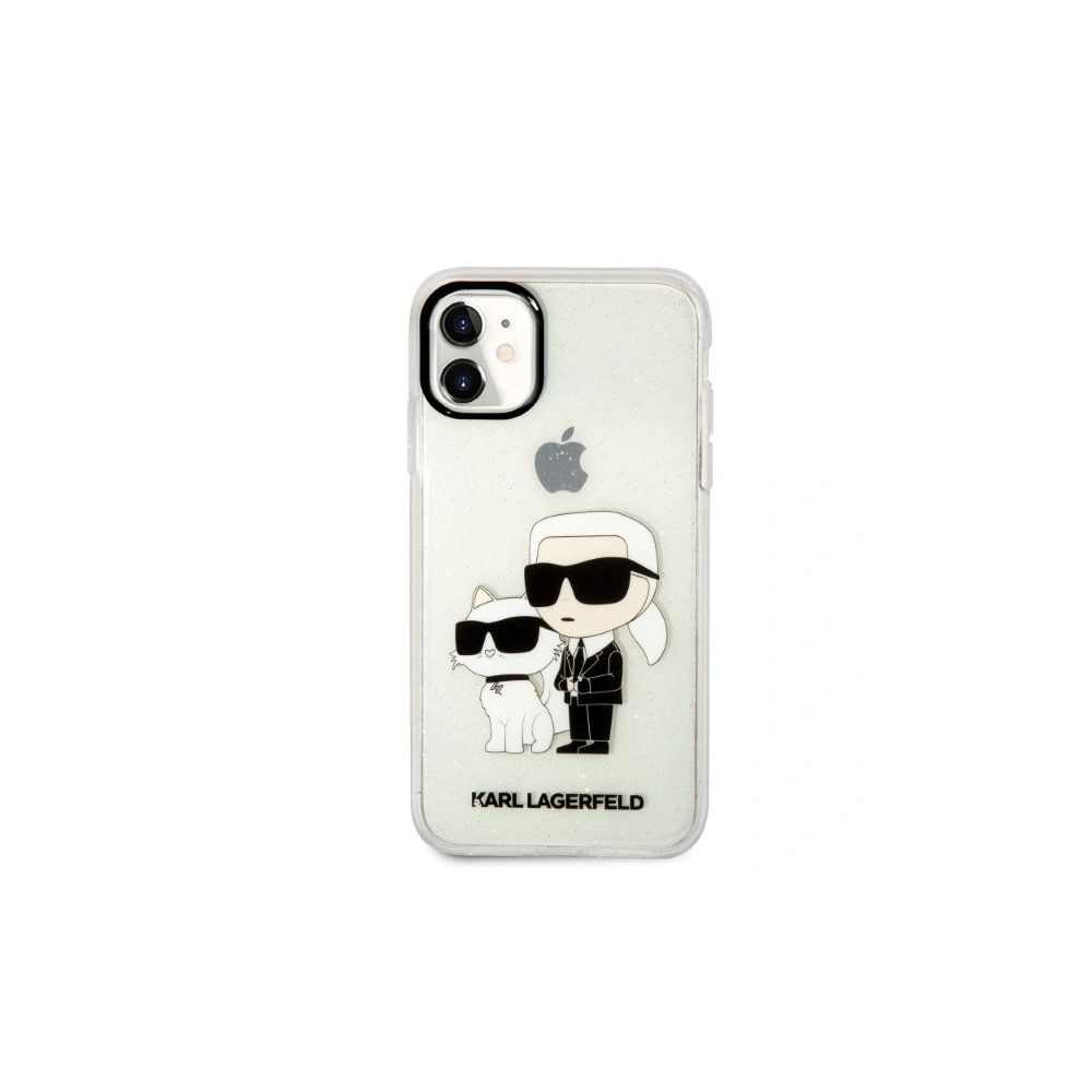 Hurtownia GSM - Etui Karl Lagerfeld KLHCN61HNKCTGT Apple iPhone 11 carcasa transparentă hardcase Gliter Karl&Choupette - KLD1355 - {ean13} - Hurt