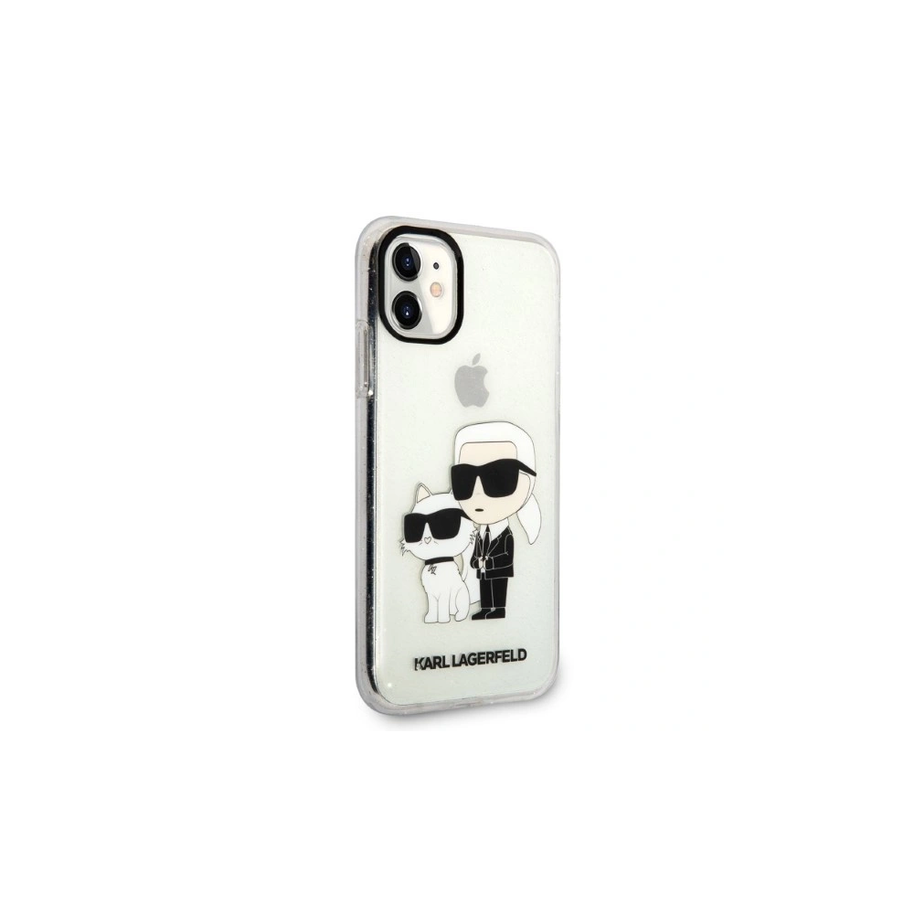 Hurtownia GSM - Etui Karl Lagerfeld KLHCN61HNKCTGT Apple iPhone 11 carcasa transparentă hardcase Gliter Karl&Choupette - KLD1355 - {ean13} - Hurt