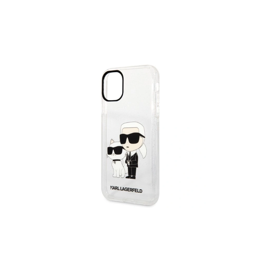 Hurtownia GSM - Etui Karl Lagerfeld KLHCN61HNKCTGT Apple iPhone 11 carcasa transparentă hardcase Gliter Karl&Choupette - KLD1355 - {ean13} - Hurt
