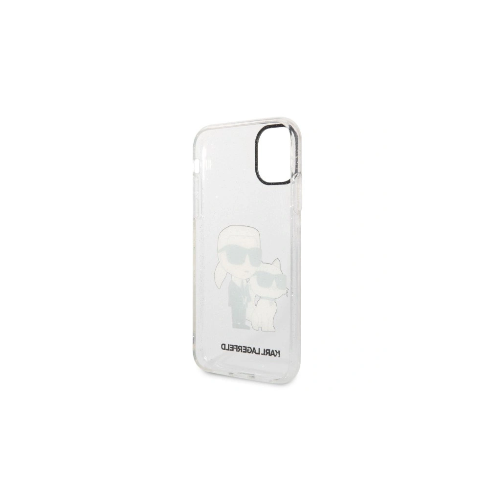 Hurtownia GSM - Etui Karl Lagerfeld KLHCN61HNKCTGT Apple iPhone 11 carcasa transparentă hardcase Gliter Karl&Choupette - KLD1355 - {ean13} - Hurt