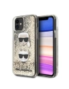 Etui Karl Lagerfeld KLHCN61KCGLGO Apple iPhone 11 arany/hardcase Liquid Glitter Karl&Choupette
