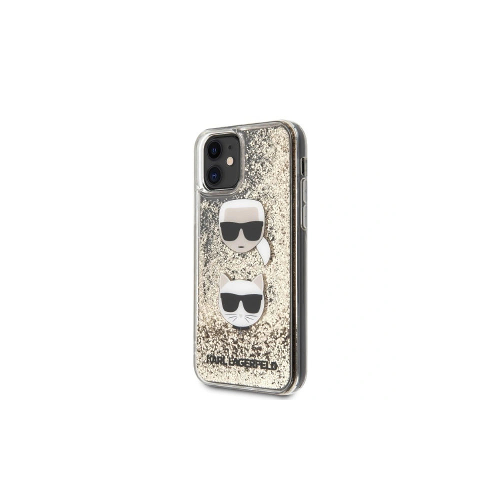 Hurtownia GSM - Etui Karl Lagerfeld KLHCN61KCGLGO Apple iPhone 11 aur/gold hardcase Liquid Glitter Karl&Choupette - KLD1356 - {ean13} - Hurt
