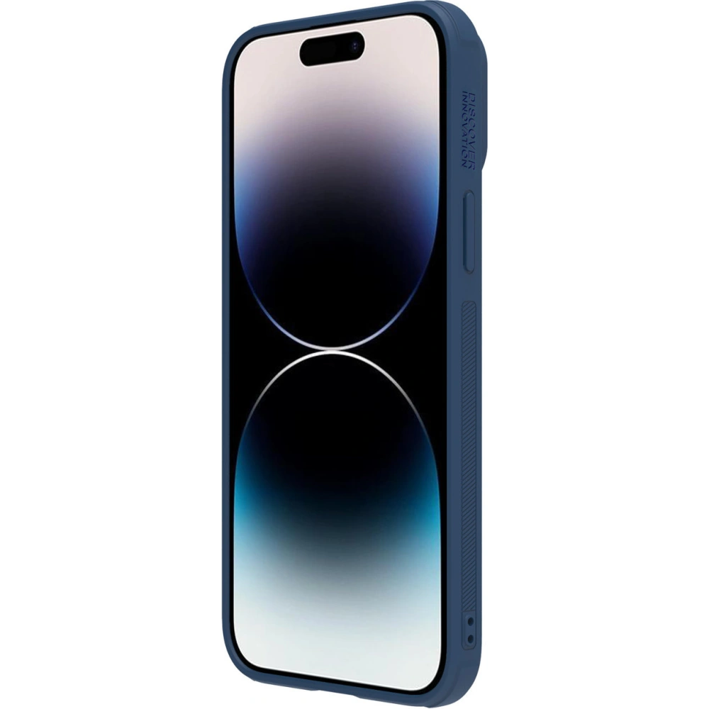 Case Nillkin CamShield Leather S für Apple iPhone 14 Pro blau