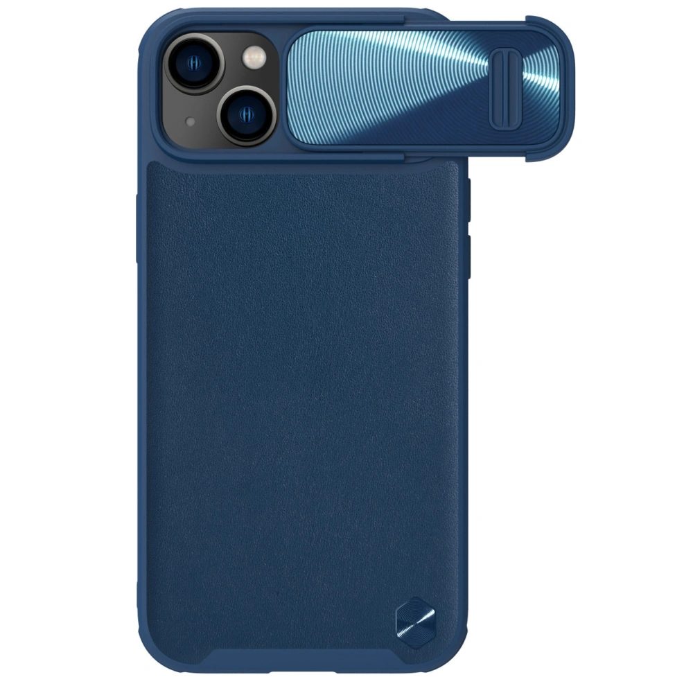 Hurtownia GSM - Etui Nillkin CamShield Leather S Apple iPhone 14 Plus / 15 Plus niebieskie - NLK907 - {ean13} - Hurt