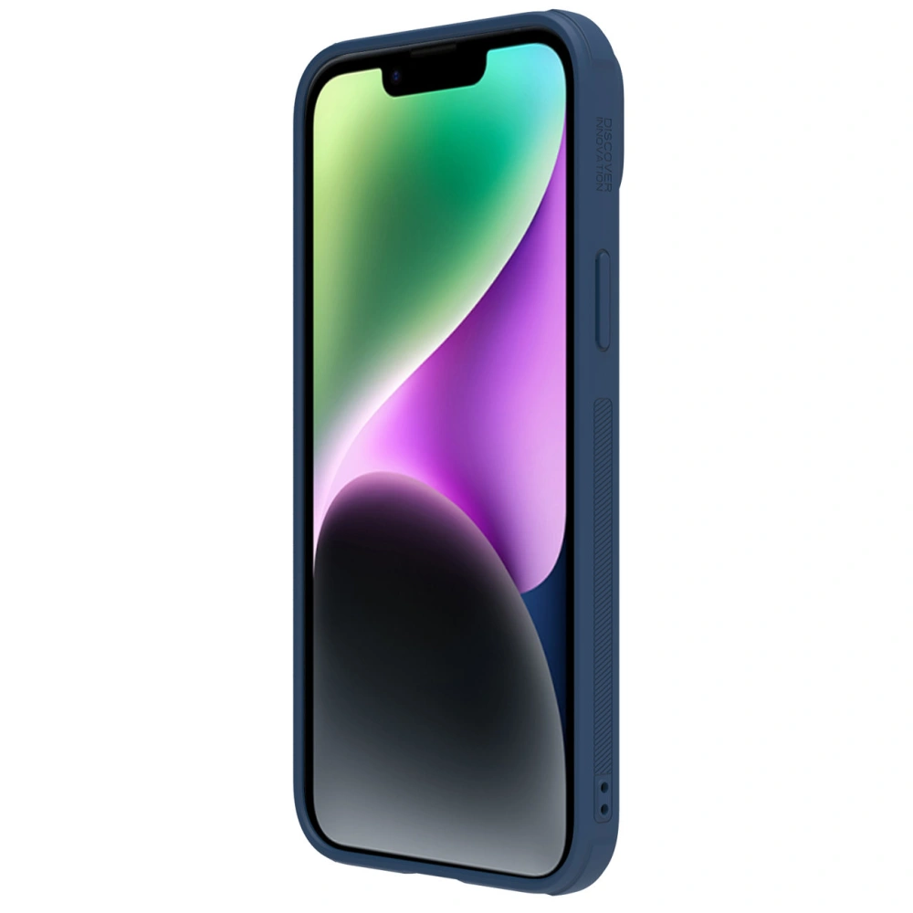 Hurtownia GSM - Etui Nillkin CamShield Leather S Apple iPhone 14 Plus / 15 Plus kék - NLK907 - {ean13} - Hurt