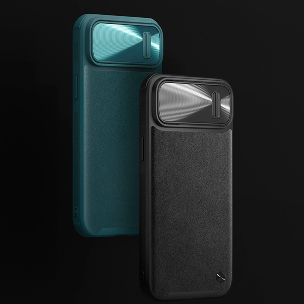 Hurtownia GSM - Etui Nillkin CamShield Leather S Apple iPhone 14 Plus / 15 Plus zielone - NLK908 - {ean13} - Hurt