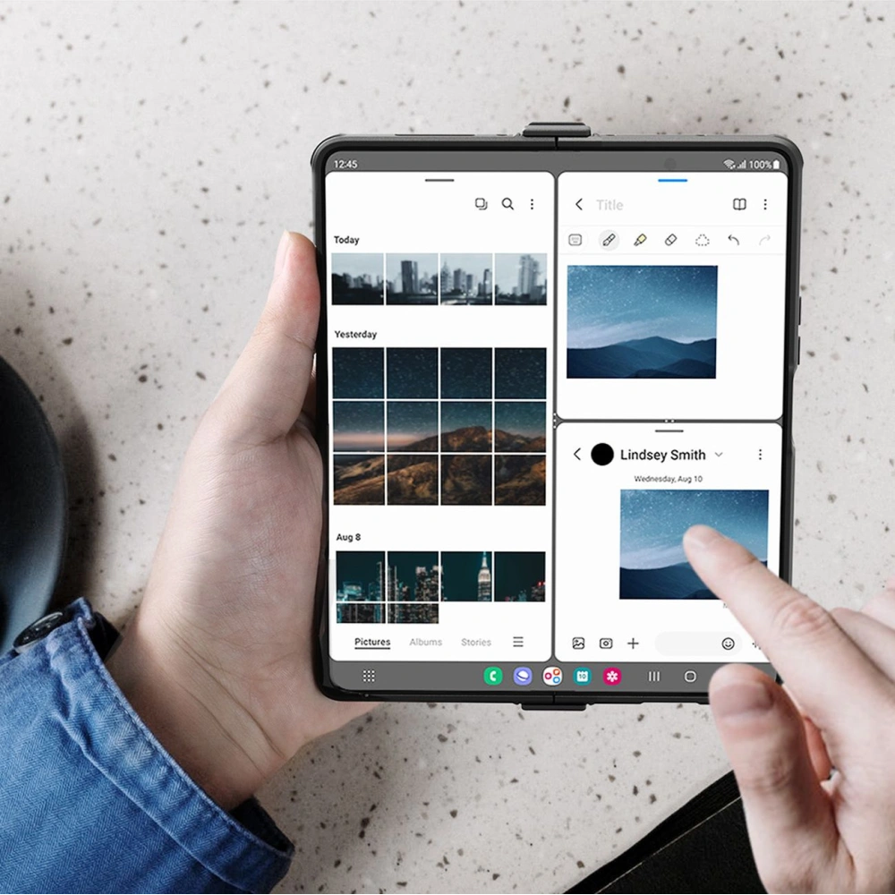 Etui Nillkin CamShield Pro Suit Samsung Galaxy Z Fold 4 kék