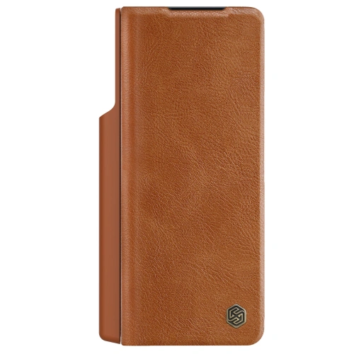 Etui Nillkin Qin Leather Pro Samsung Galaxy Z Fold 4 brązowe