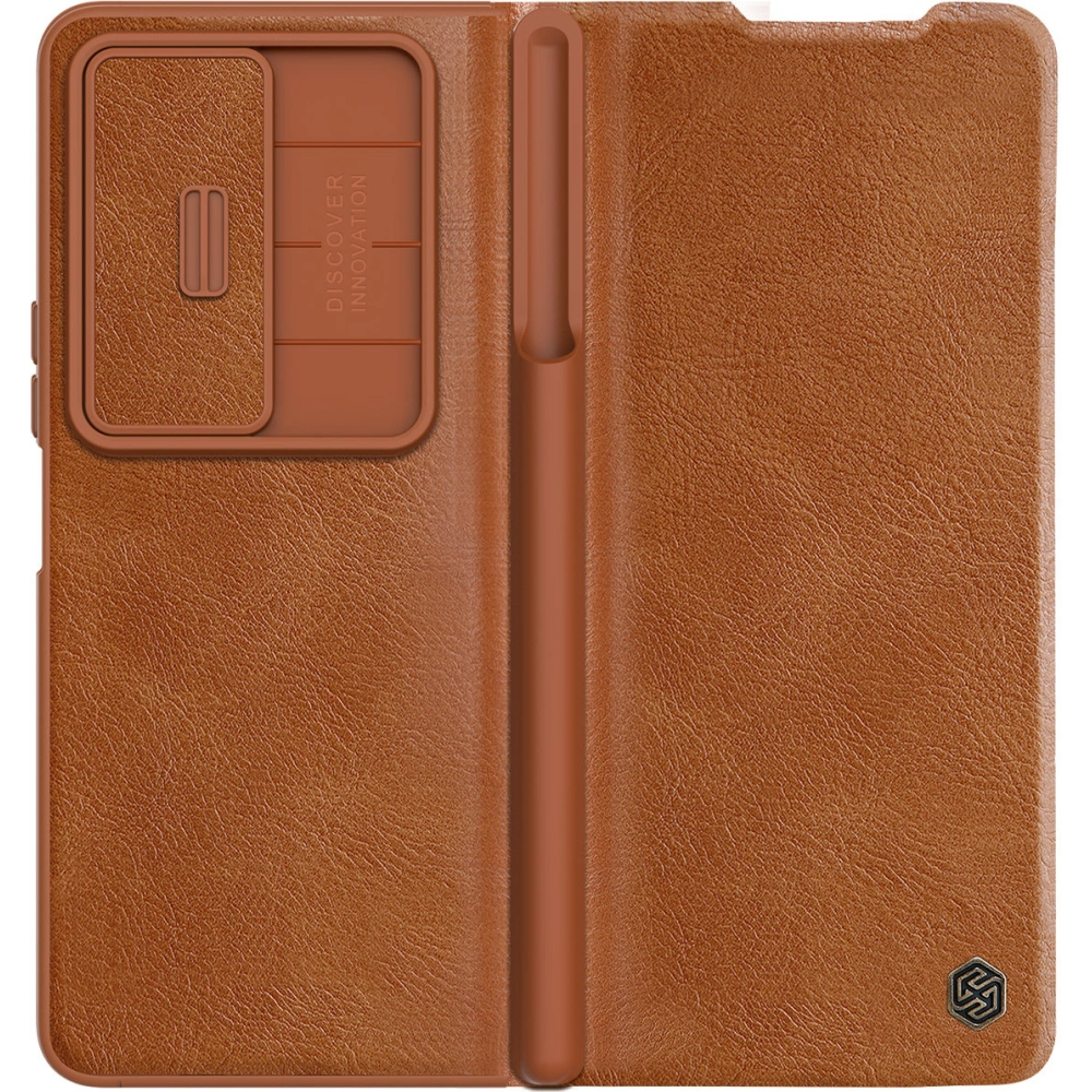 Hurtownia GSM - Etui Nillkin Qin Leather Pro Samsung Galaxy Z Fold 4 maronii - NLK917 - {ean13} - Hurt