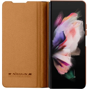 Etui Nillkin Qin Leather Pro Samsung Galaxy Z Fold 4 brązowe