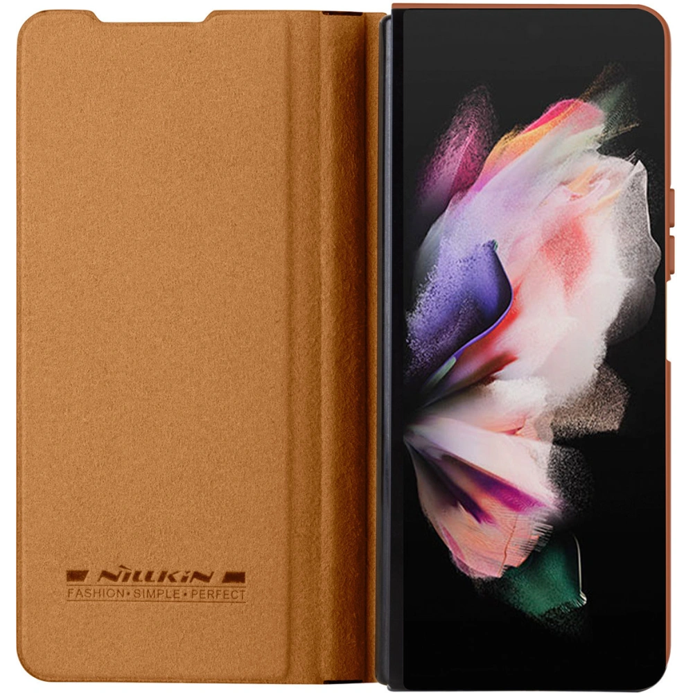 Wholesale Nillkin Qin Leather Pro Samsung Galaxy Z Fold 4 brown - NLK917 - {ean13} - Hurt