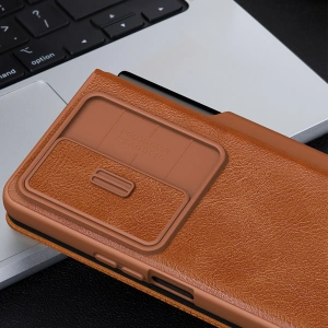 Wholesale Nillkin Qin Leather Pro Samsung Galaxy Z Fold 4 brown - NLK917 - {ean13} - Hurt