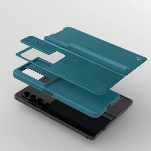 Etui Nillkin Qin Leather Pro Samsung Galaxy Z Fold 4 brązowe