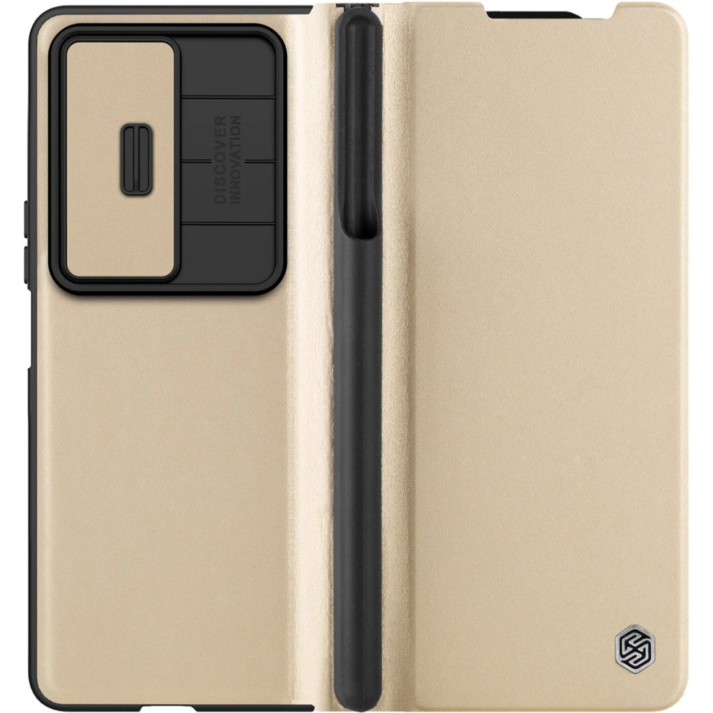 Hurtownia GSM - Case Nillkin Qin Leather Pro Samsung Galaxy Z Fold 4 gold - NLK918 - {ean13} - Hurt