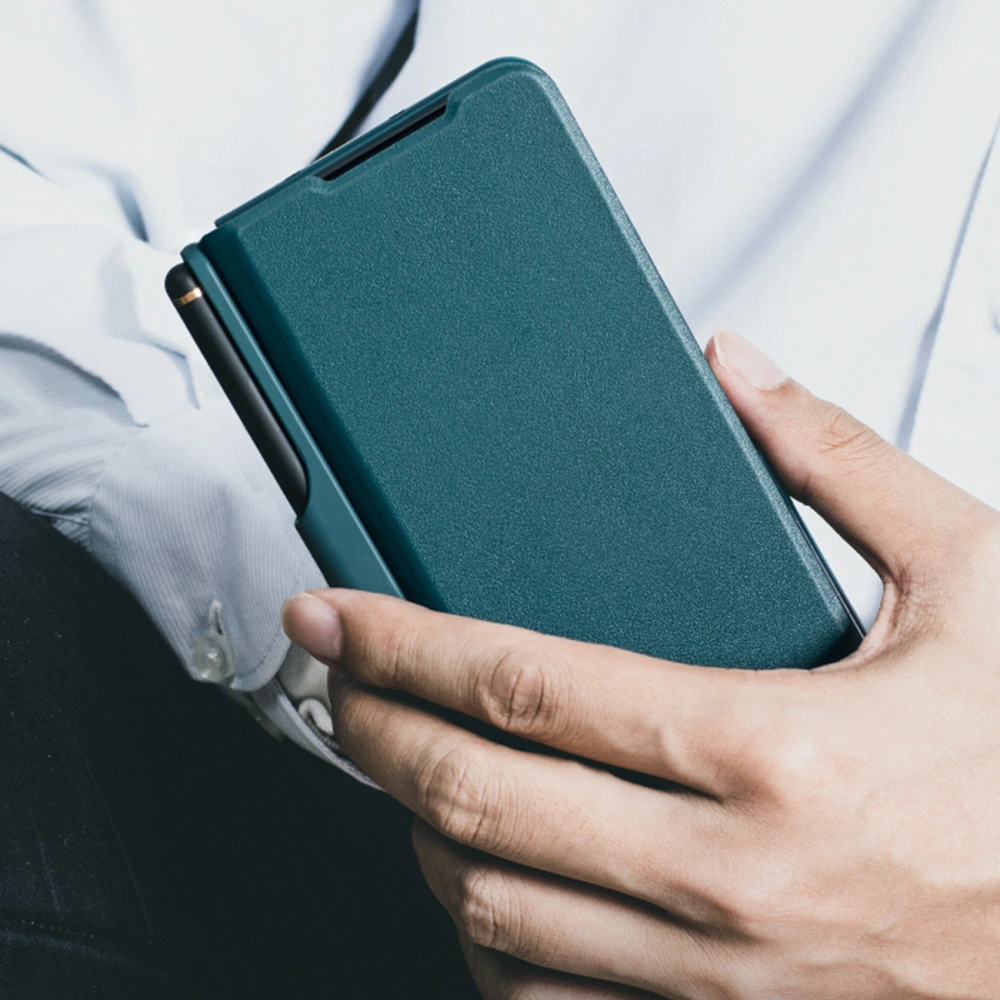 Hurtownia GSM - Etui Nillkin Qin Leather Pro Samsung Galaxy Z Fold 4 zlaté - NLK918 - {ean13} - Hurt