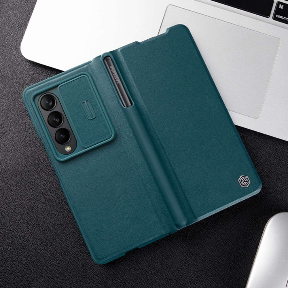 Hurtownia GSM - Case Nillkin Qin Leather Pro Samsung Galaxy Z Fold 4 gold - NLK918 - {ean13} - Hurt
