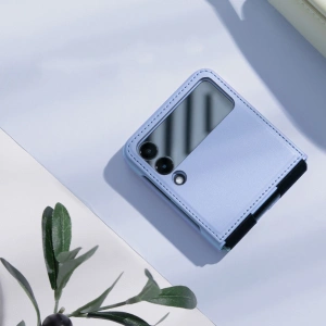 Wholesale Nillkin Qin Vegan Leather Samsung Galaxy Z Flip 4 black - NLK919 - {ean13} - Hurt