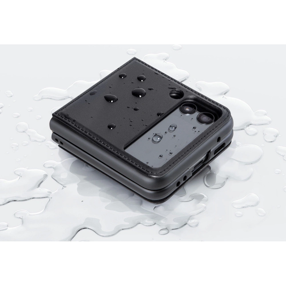 Hurtownia GSM - Case Nillkin Qin Vegan Leather Samsung Galaxy Z Flip 4 schwarz - NLK919 - {ean13} - Hurt