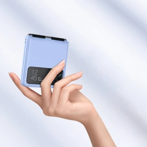 Wholesale Nillkin Qin Vegan Leather Samsung Galaxy Z Flip 4 black - NLK919 - {ean13} - Hurt