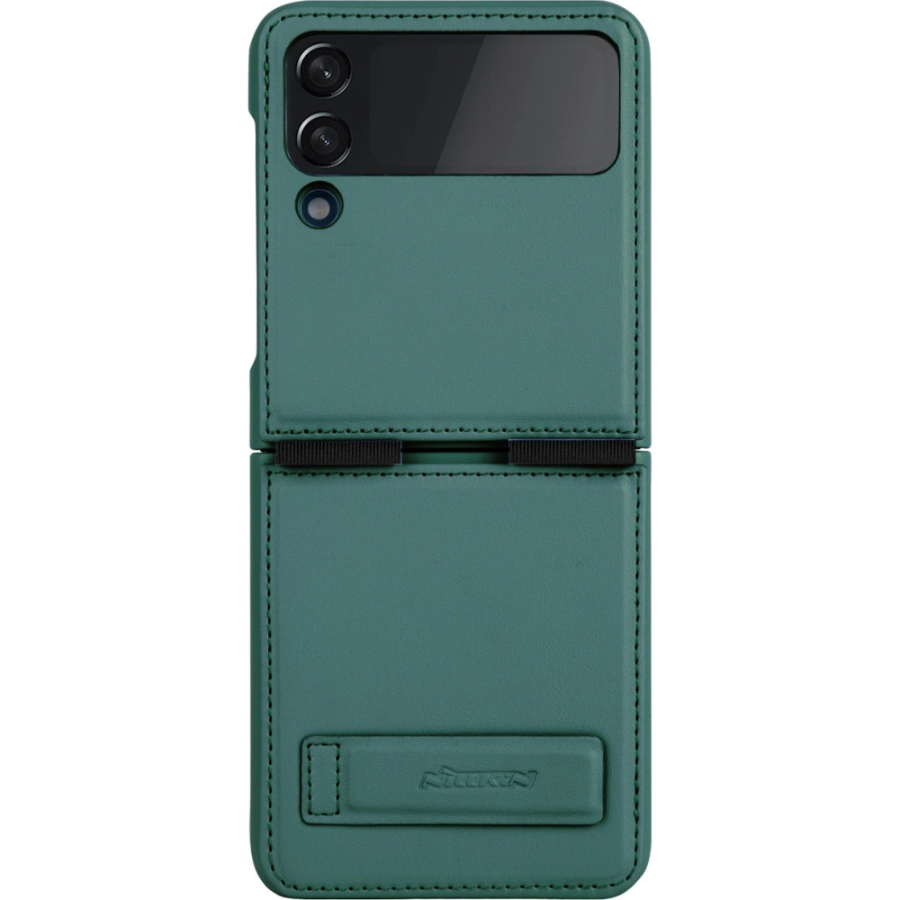 Hurtownia GSM - Etui Nillkin Qin Vegan Leather Samsung Galaxy Z Flip 4 sötétzöld - NLK920 - {ean13} - Hurt