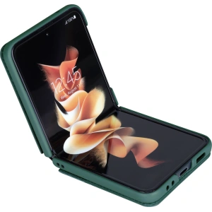 Wholesale Nillkin Qin Vegan Leather Samsung Galaxy Z Flip 4 dark green - NLK920 - {ean13} - Hurt