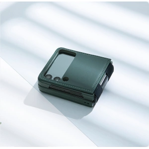 Wholesale Nillkin Qin Vegan Leather Samsung Galaxy Z Flip 4 dark green - NLK920 - {ean13} - Hurt