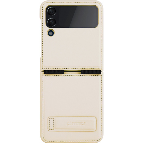 Nillkin Distributor - 6902048250413 - NLK921 - Nillkin Qin Vegan Leather Samsung Galaxy Z Flip 4 gold - B2B homescreen