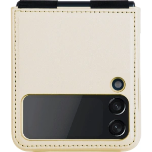 Wholesale Nillkin Qin Vegan Leather Samsung Galaxy Z Flip 4 gold - NLK921 - {ean13} - Hurt
