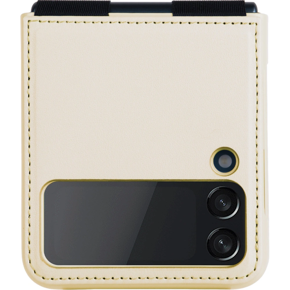 Hurtownia GSM - Case Nillkin Qin Vegan Leder Samsung Galaxy Z Flip 4 gold - NLK921 - {ean13} - Hurt