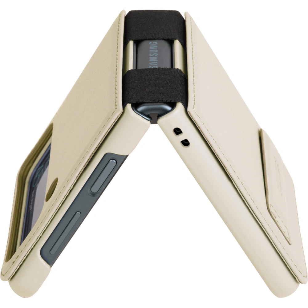 Hurtownia GSM - Case Nillkin Qin Vegan Leder Samsung Galaxy Z Flip 4 gold - NLK921 - {ean13} - Hurt