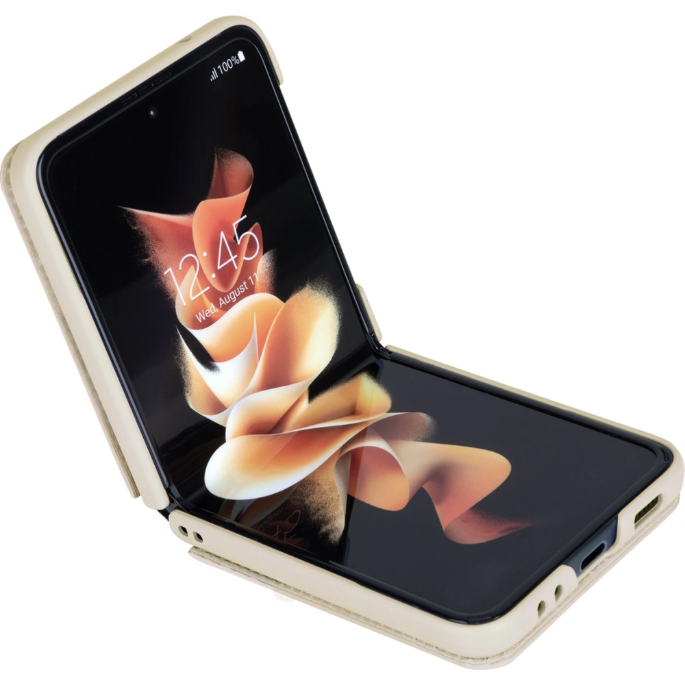 Hurtownia GSM - Case Nillkin Qin Vegan Leder Samsung Galaxy Z Flip 4 gold - NLK921 - {ean13} - Hurt