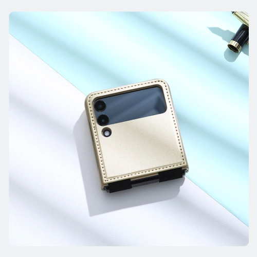 Etui Nillkin Qin Vegan Leather Samsung Galaxy Z Flip 4 fioletowe