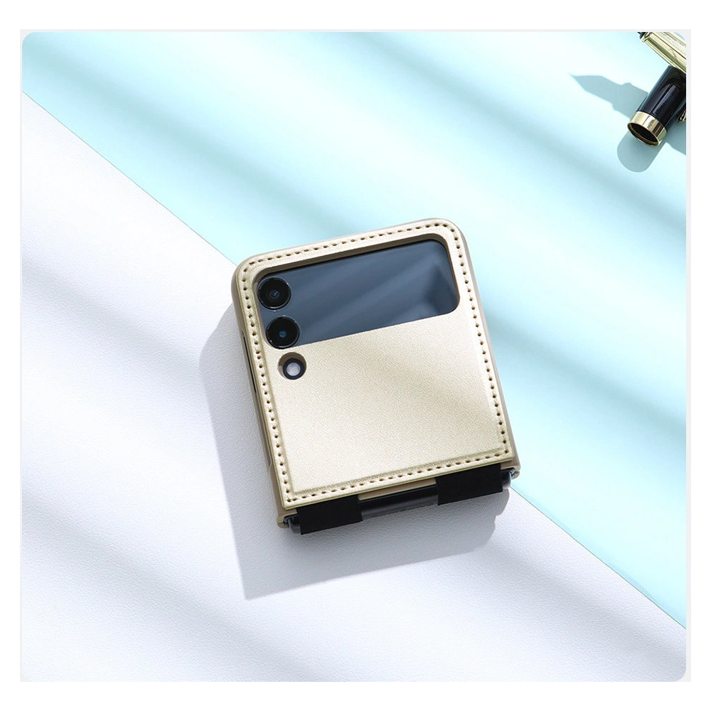 Wholesale Nillkin Qin Vegan Leather Samsung Galaxy Z Flip 4 purple - NLK922 - {ean13} - Hurt